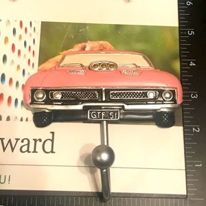 COPY - Jewelry Nanny Ford Mustang Wall Hook Pink New
